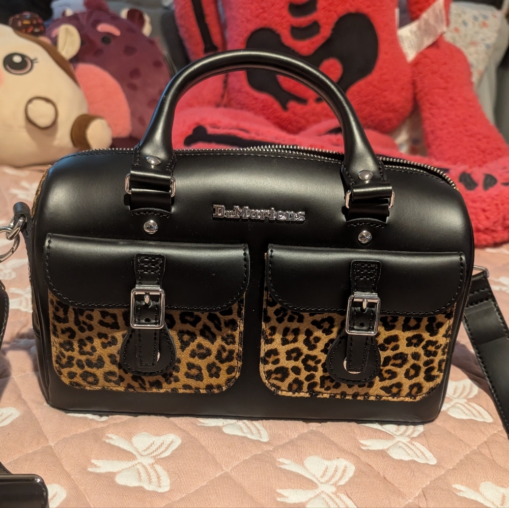 Dr. Martens Leopard Print Top Handle Handbag